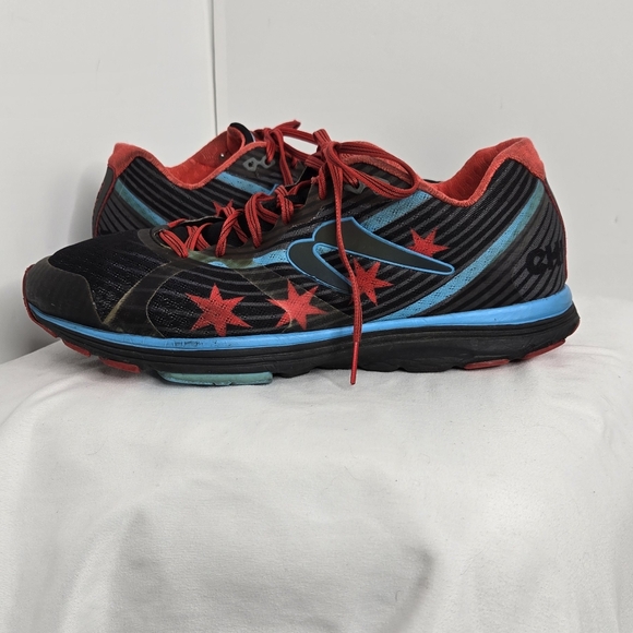 Newton Chicago Running Fusion Special Edition shoes 11.5 black blue red starsh - Picture 4 of 17